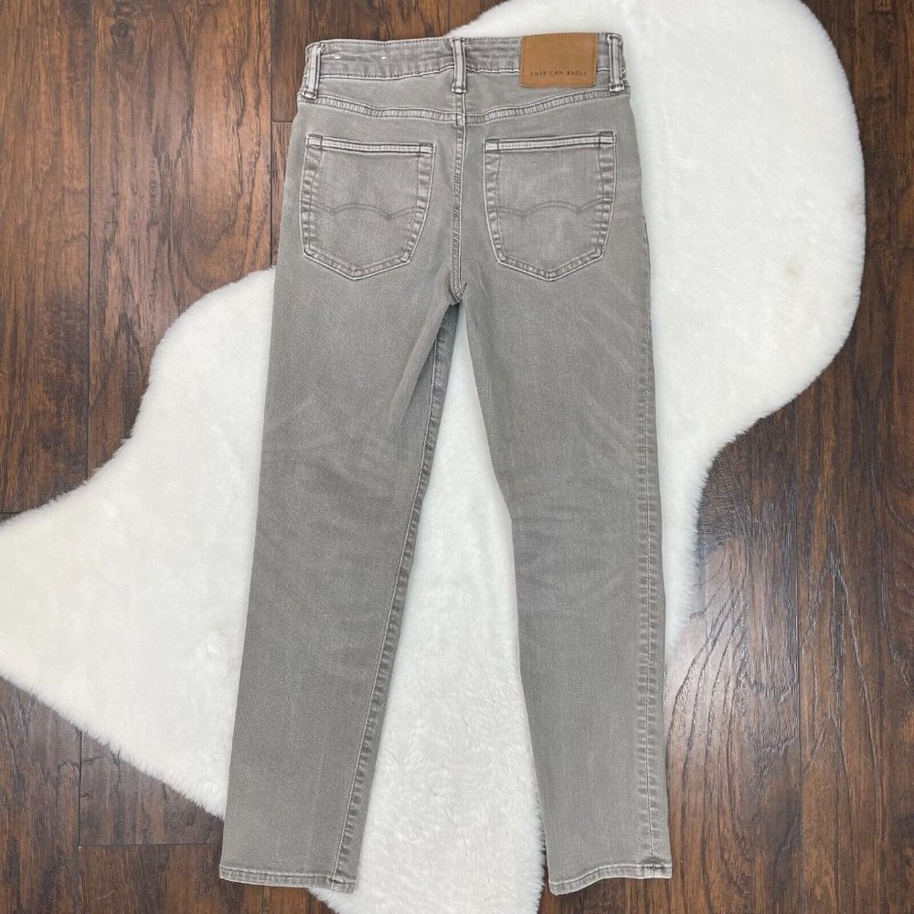 American Eagle Jeans 26x28 Slim Leg Gray Stretch Men's - Picture 4 of 11